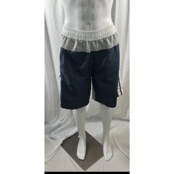 Laguna Sport Swim Shorts Blue White Gray, Beach, Resortware Sz: XL, 87-17 - Picture 1 of 15